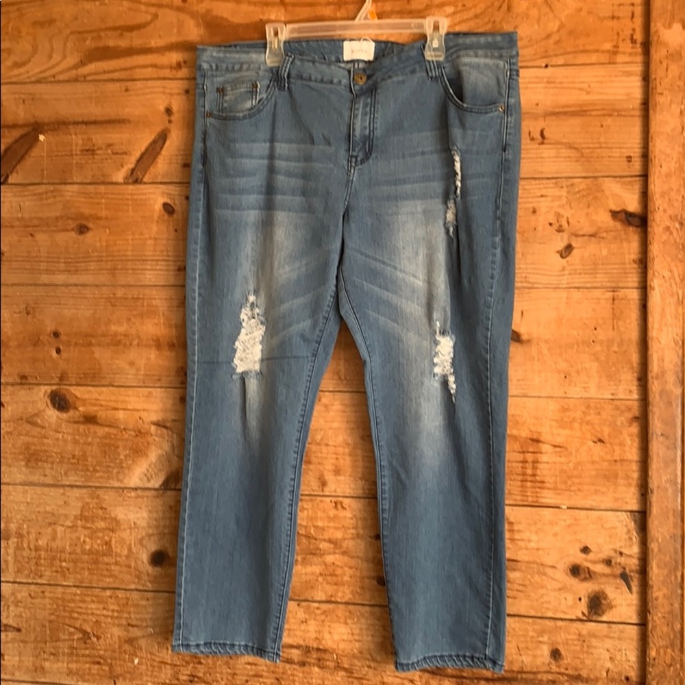 Gazoz distressed jeans